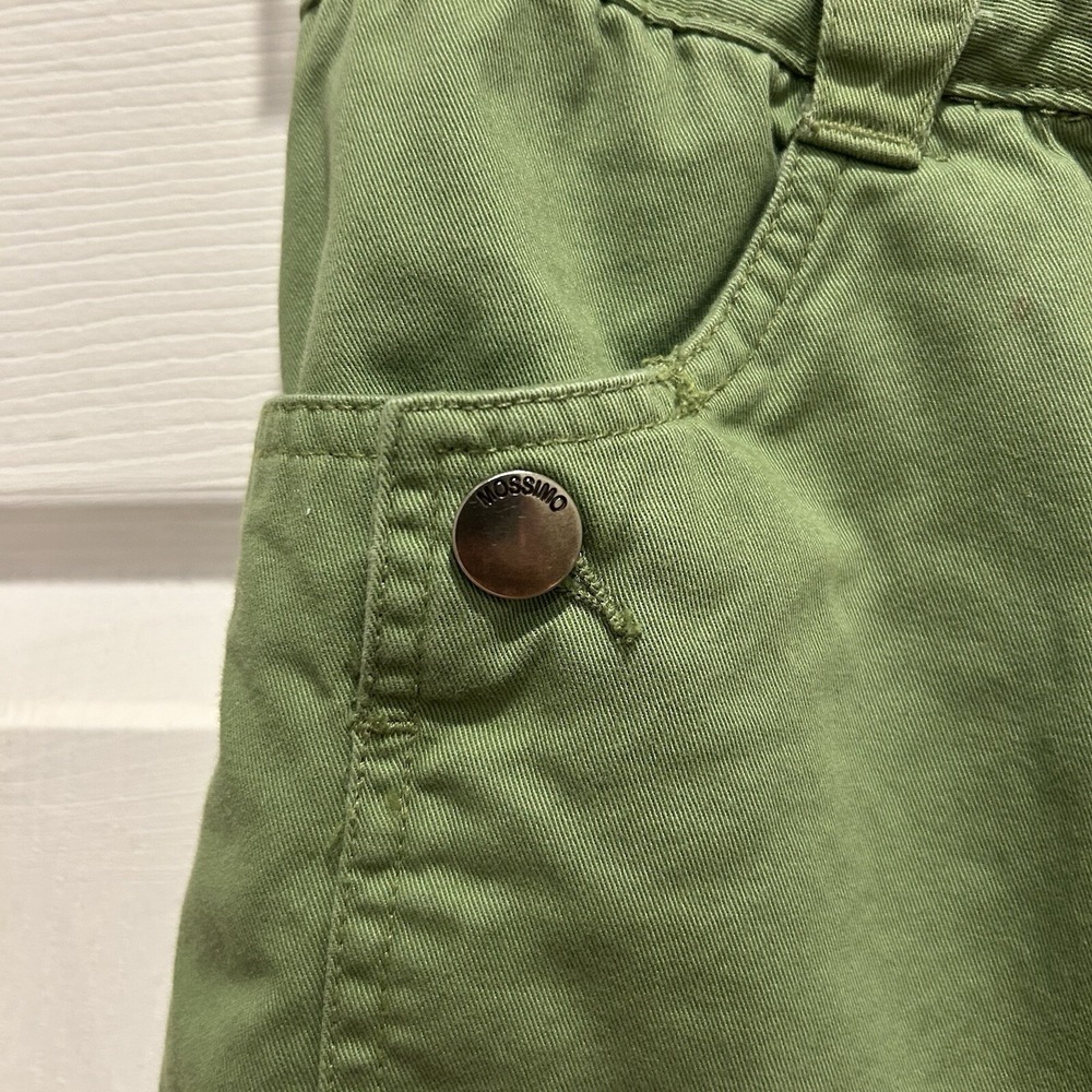 VTG Y2K Mossimo Womens Green Micro Mini Skirt Pleated Ruffle Hem Size 6 Grunge - Picture 2 of 6